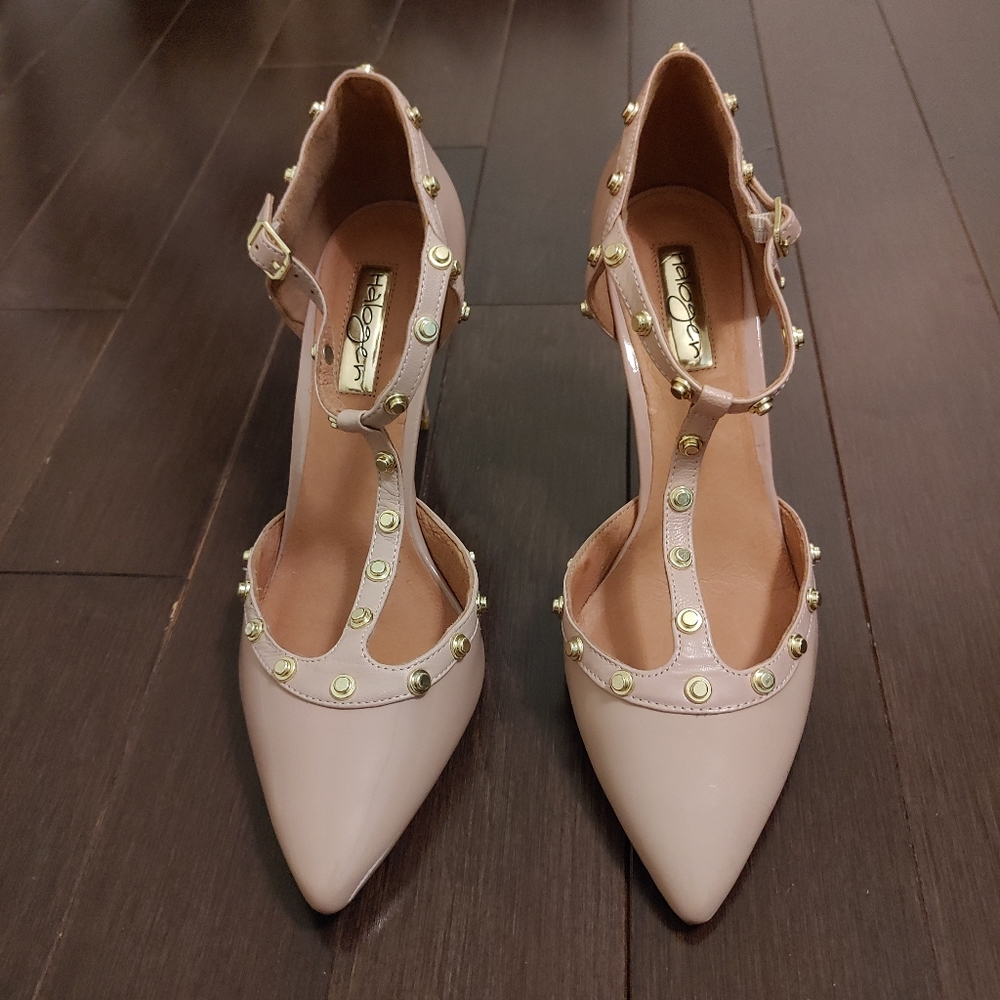 HALOGEN Martine Studded T-Strap Pump